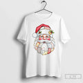 Premium Santa Claus Big Head Merry Christmas 2025 T Shirts Unisex , , , Long Sleeve Tee