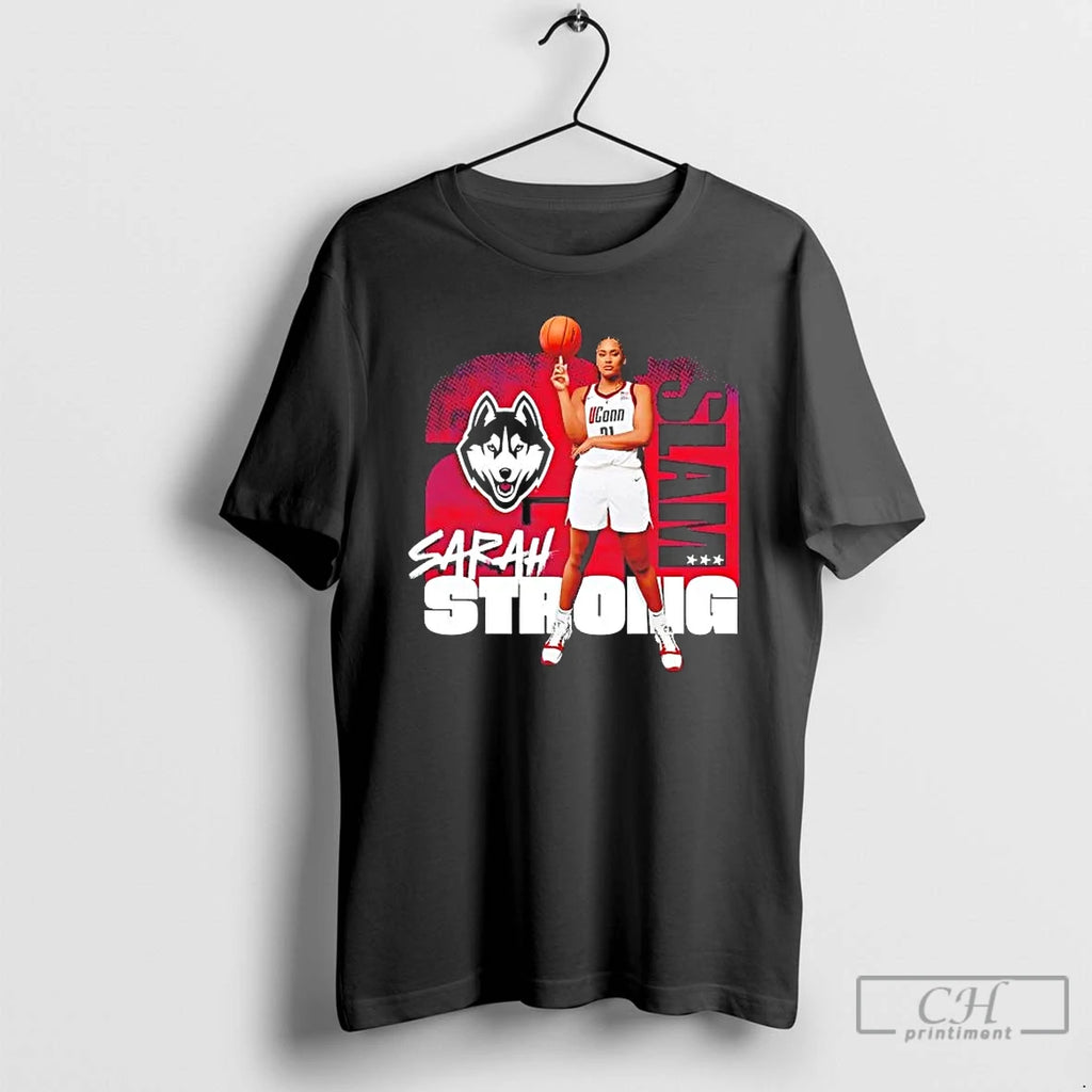 Premium Sarah Strong 21 Slam Portrait Uconn Huskies Tee