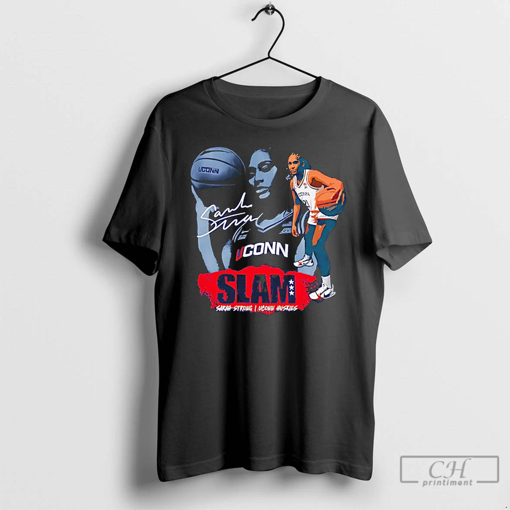 Premium Sarah Strong Uconn Huskies Slam Signature Graphic