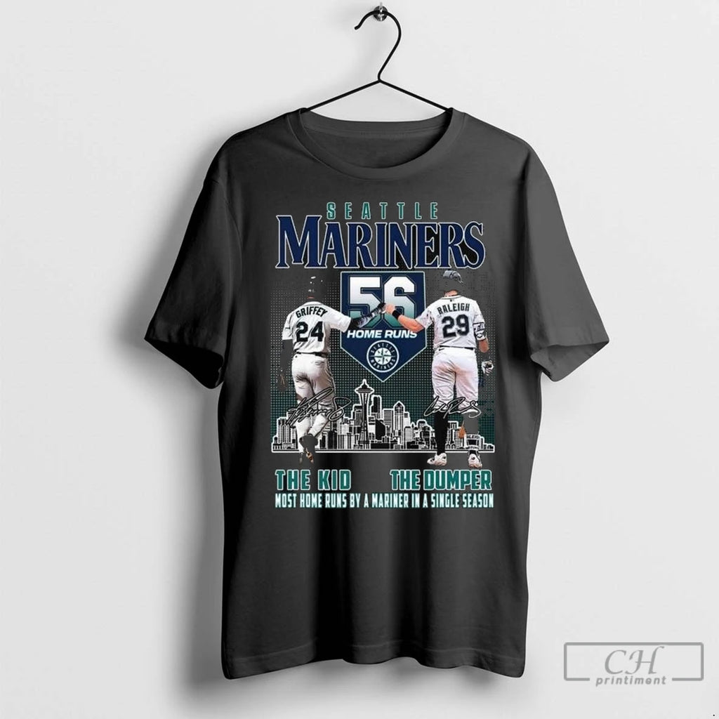Premium Seattle Mariners Griffey Raleigh 56 Home Runs The Kid The Dumper Most Home Runs