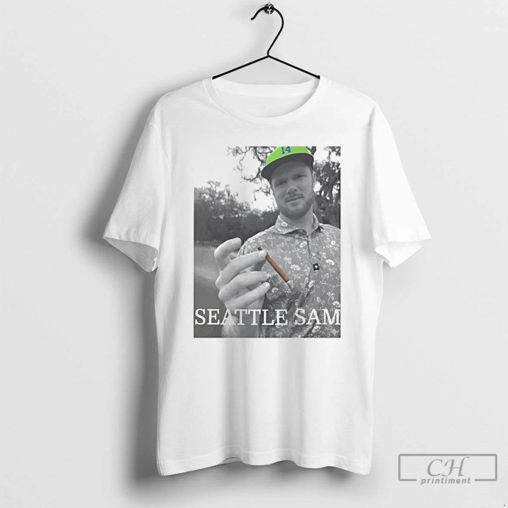 Premium Seattle Sam Football Photo Darnold Qb Graphic Smoking Sam