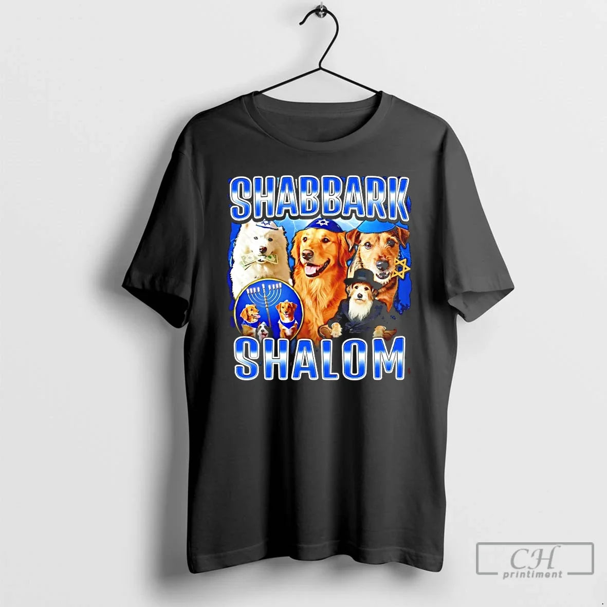 Premium Shabbark Shalom Dog Jews T Shirts Unisex , , , Long Sleeve Tee