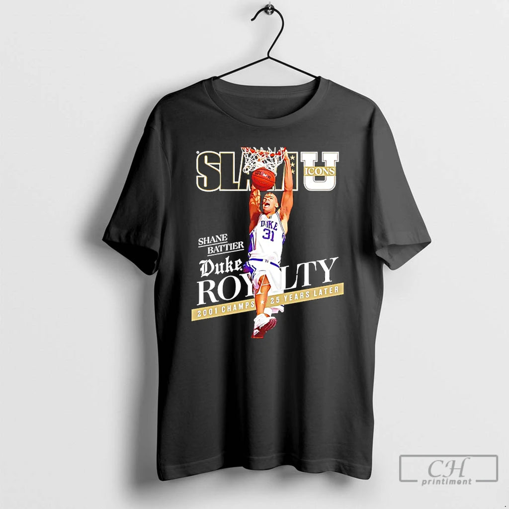 Premium Shane Battier Duke Royalty 2001 Champs 25 Years Later Slam Cover T Shirts Sweater