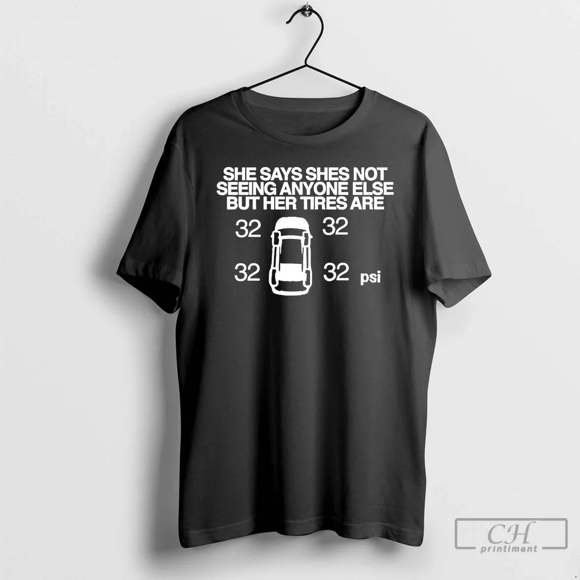 Premium She Says She Not Seeing Anyone Else But Her Tires Are T Shirts Unisex , , , Long Sleeve Tee
