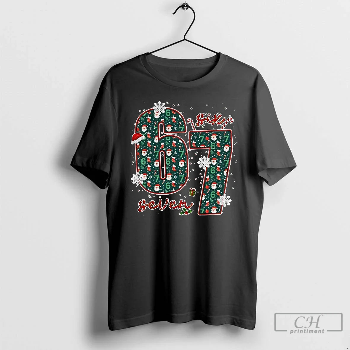 Premium Six Seven Meme Merry Christmas 2025 T Shirts Unisex , , , Long Sleeve Tee