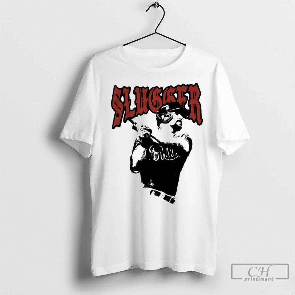 Premium Slugger Kyle Schwarber Philadelphia Phillies Jersey Graphic