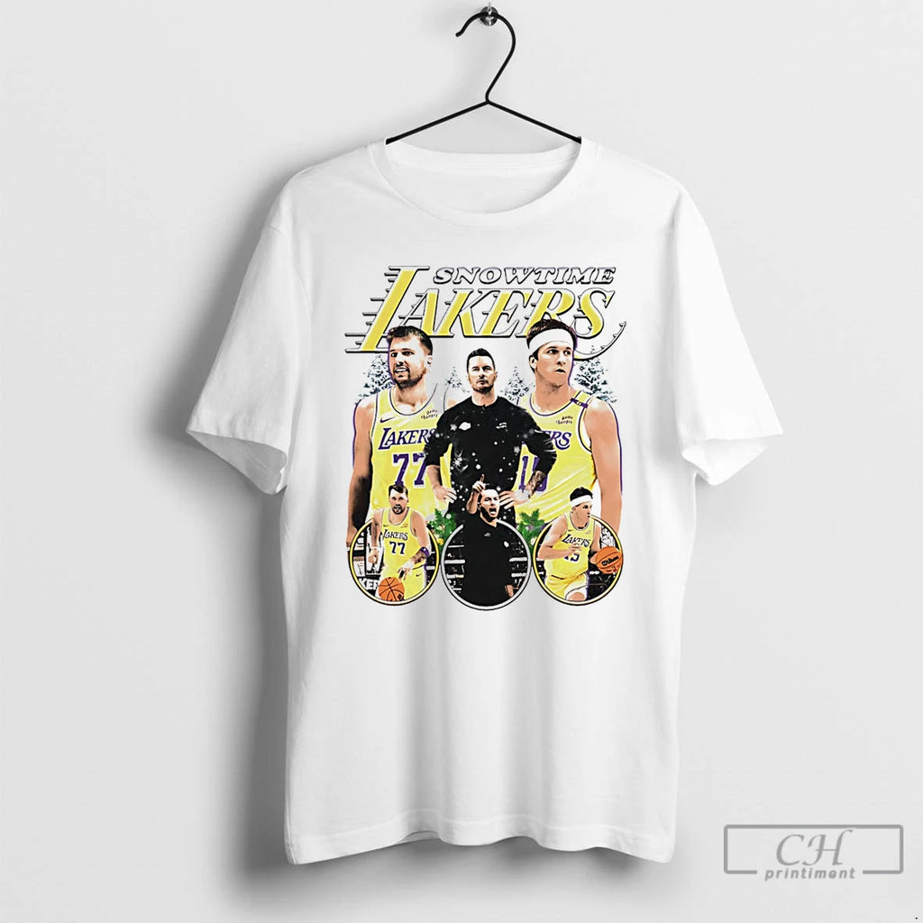 Premium Snowtime Lakers Los Angeles Lakers Graphic