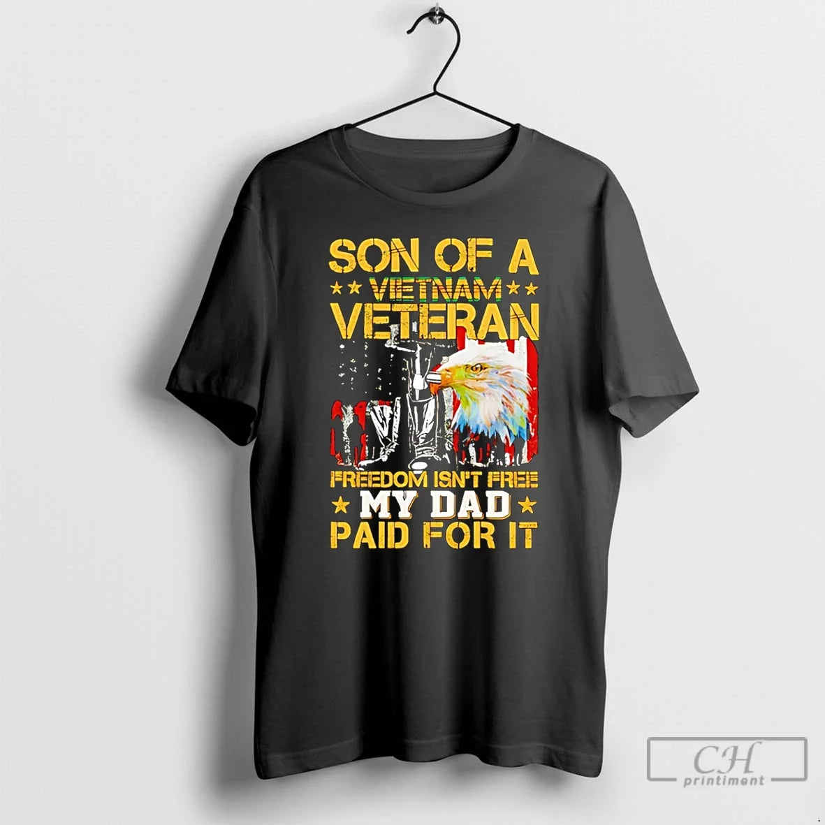 Premium Son Of Vietnam Veteran Freedom Isnt Free My Dad Paid For It T Shirts Unisex , , , Long Sleeve Tee