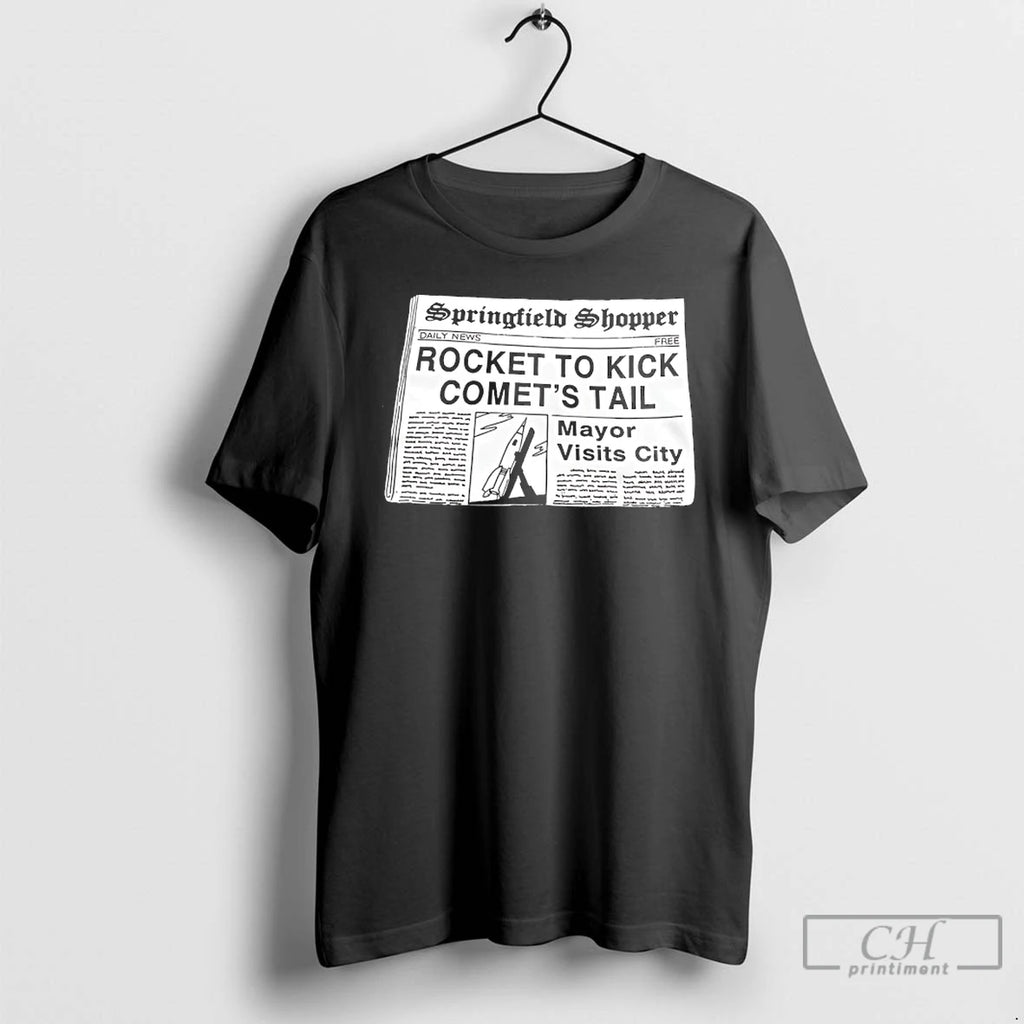 Premium Springfield Shopper Rocket To Kick Comets Tail Newspaper Vintage