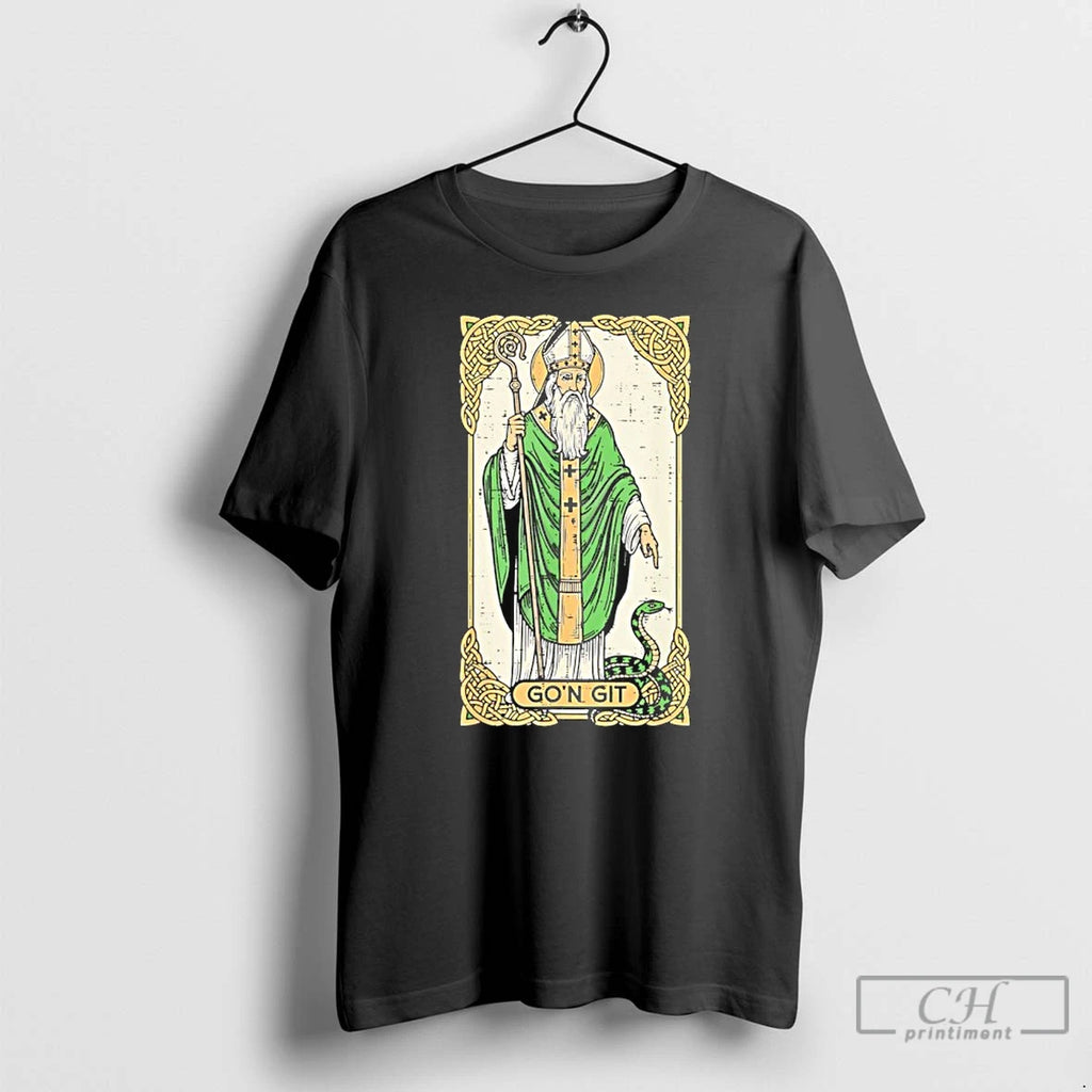 Premium St Patrick Snake Gon Git Card Saint Pattys