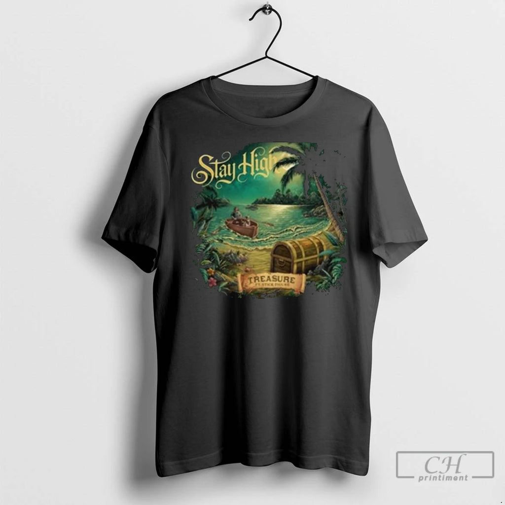 Premium Stay High Stick Figure Treasure Black Long Sleve