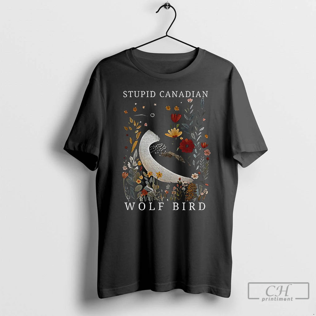 Premium Stupid Canadian Wolf Birt Hockey Romance Lgbt Hockey Floral