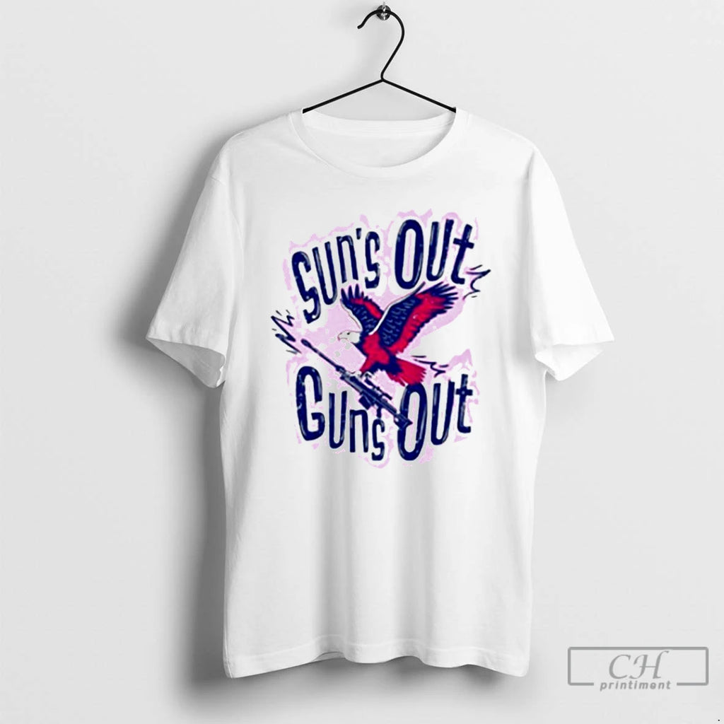 Premium Sun Out Guns Out Bald Eagle
