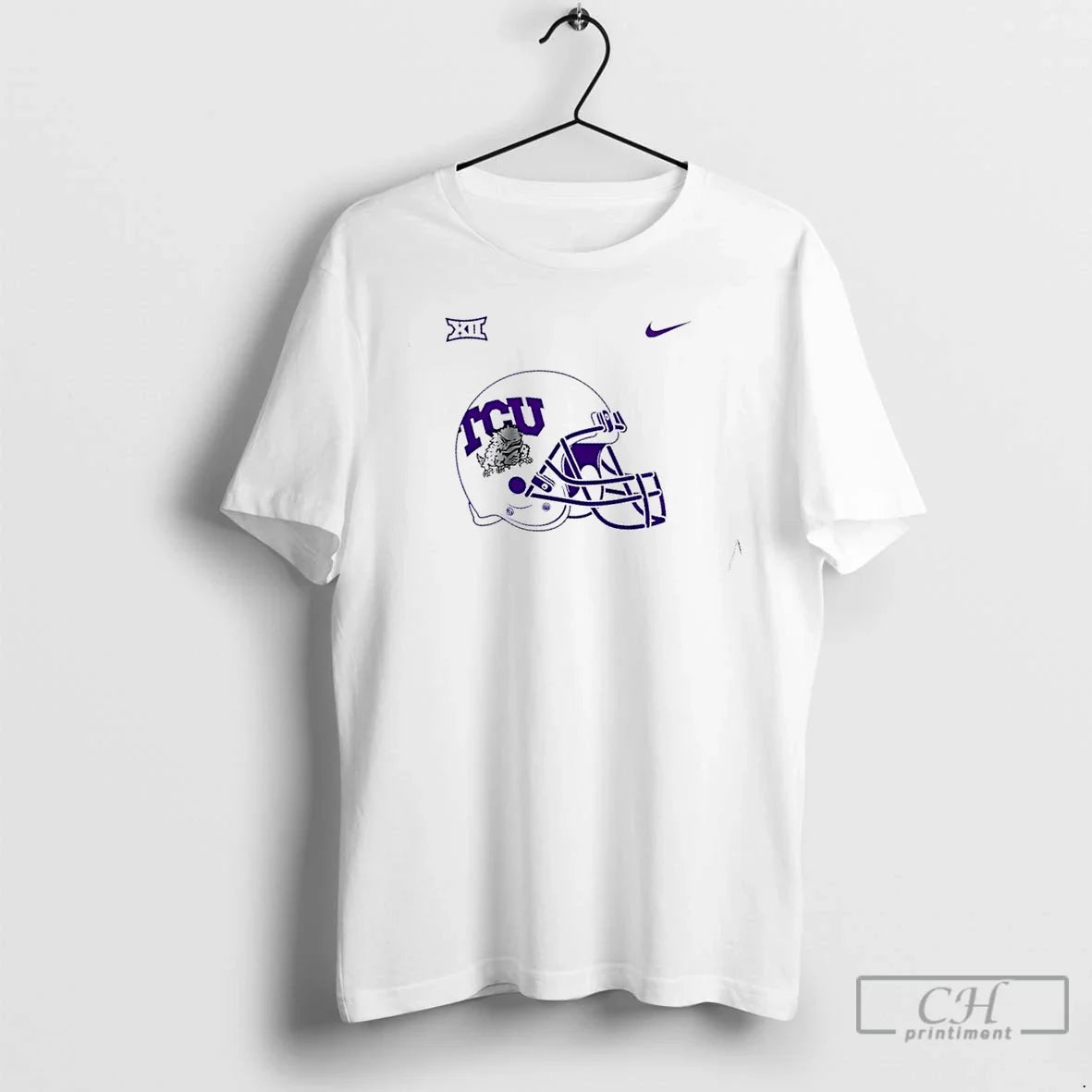 Premium Tcu Horned Frogs Football Helmet 2 Sided T Shirts Unisex , , , Long Sleeve Tee