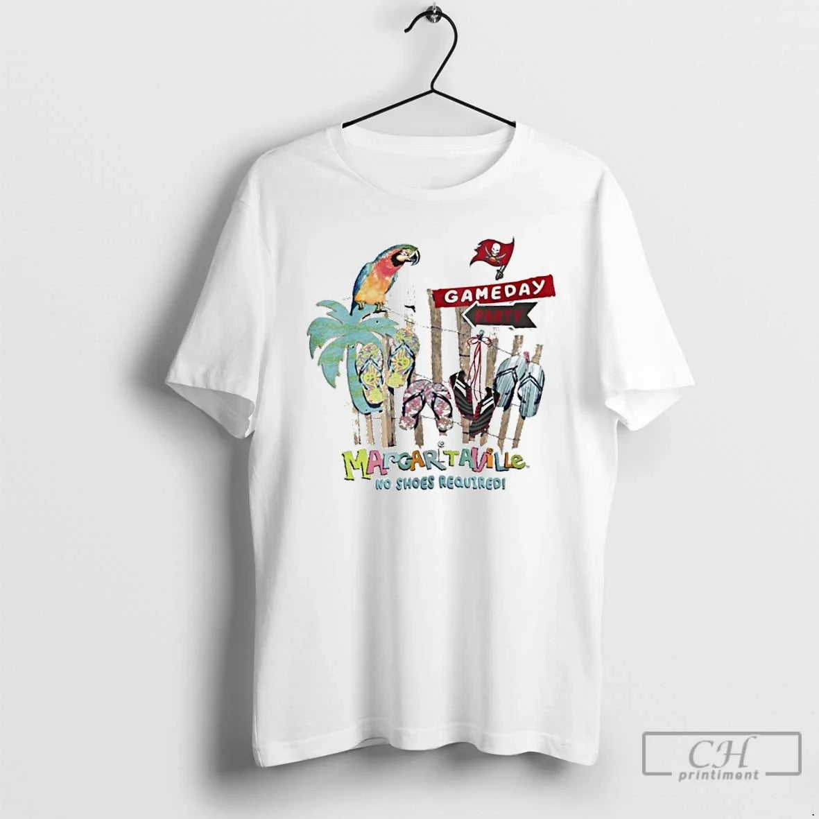 Premium Tampa Bay Buccaneers Gameday Party Margaritaville No Shoes Required T Shirts Unisex , , , Long Sleeve Tee