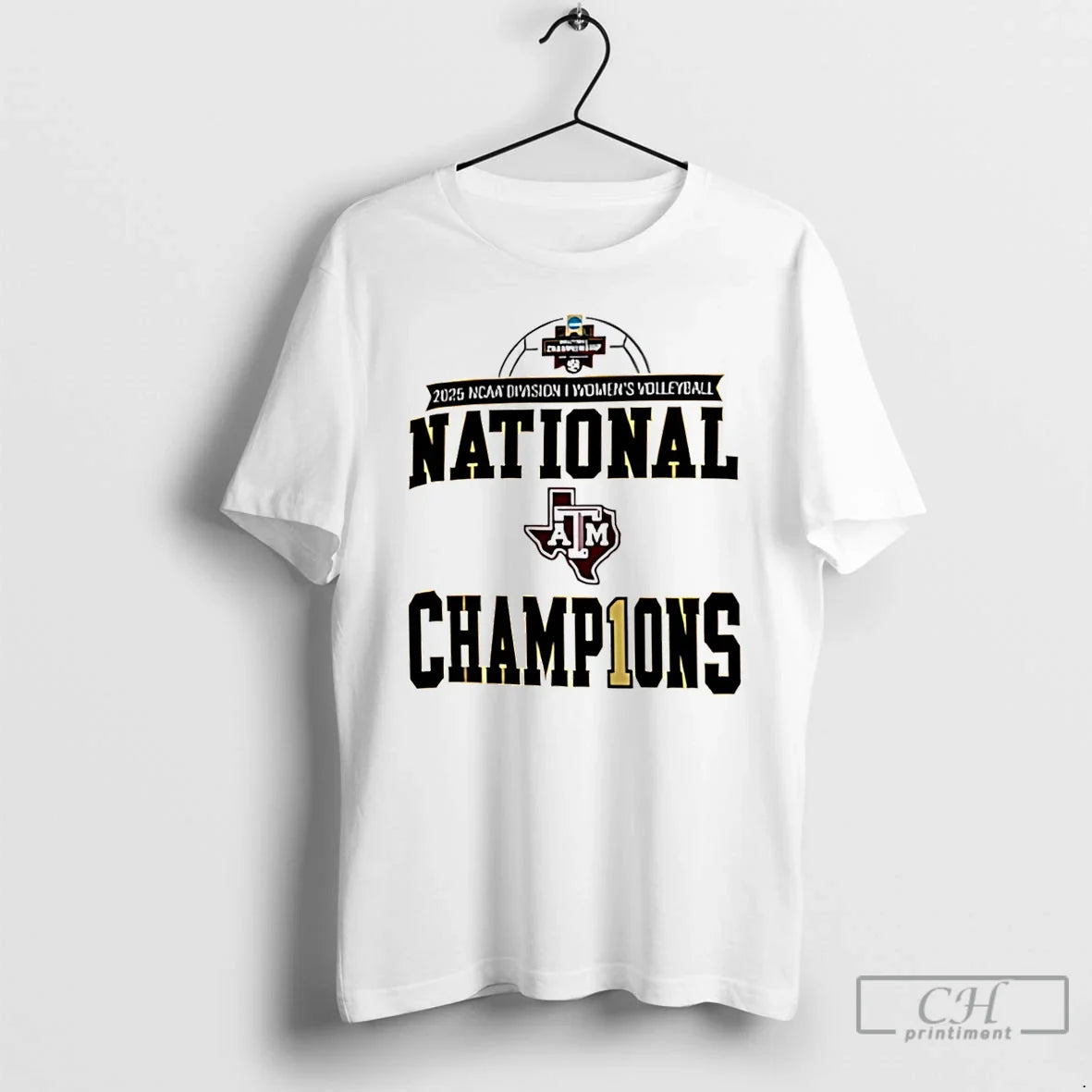 Texas Am Aggies Volleyball National Champions 2025 Logo T-Shirts