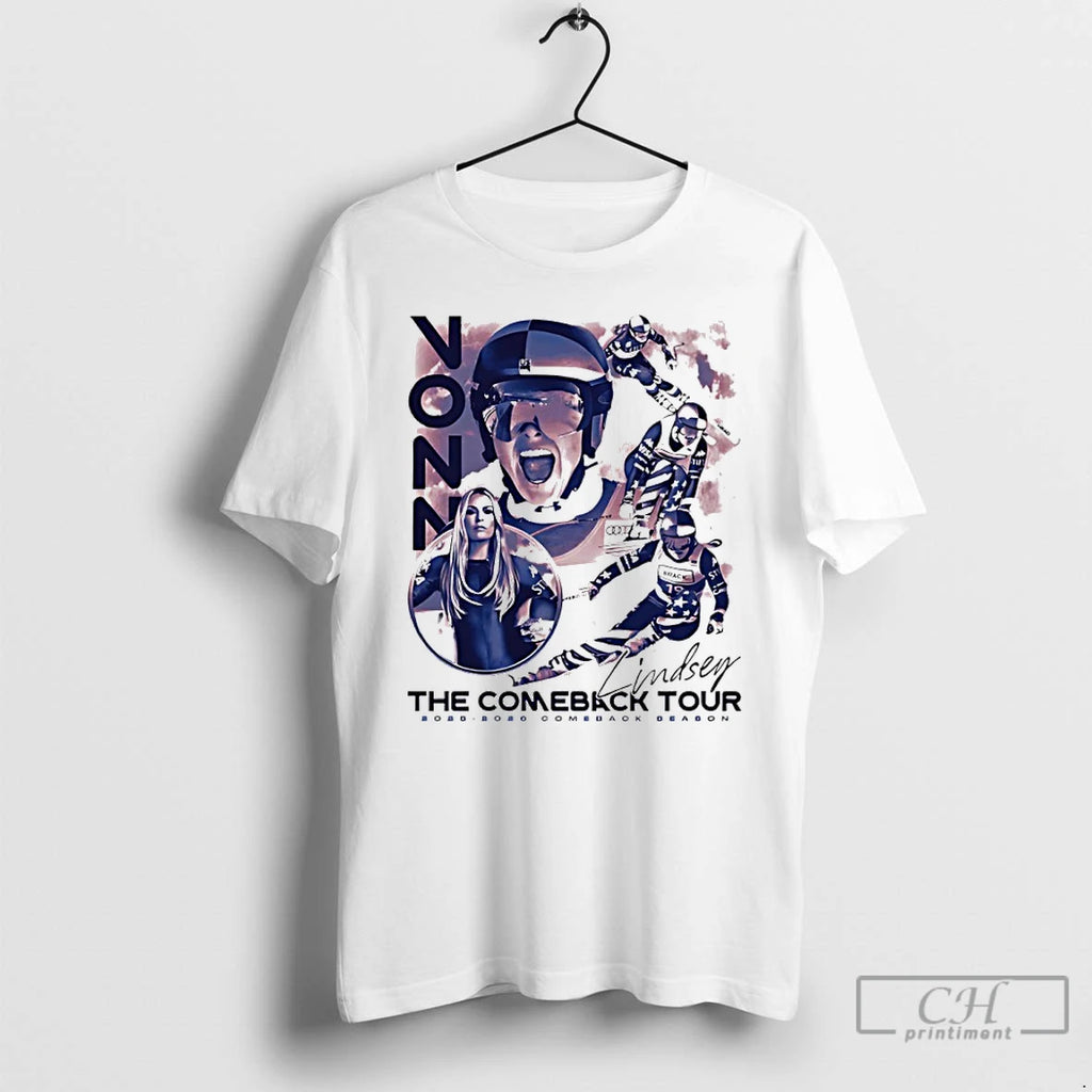 Premium The Comeback Tour 2025 2026 Comeback Beabon Lindsey Vonn Signature Vintage T Shirts Sweater