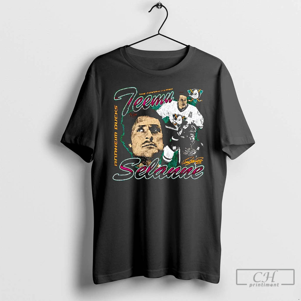 Premium The Finnish Flash Teemu Selanne Anaheim Ducks Signature