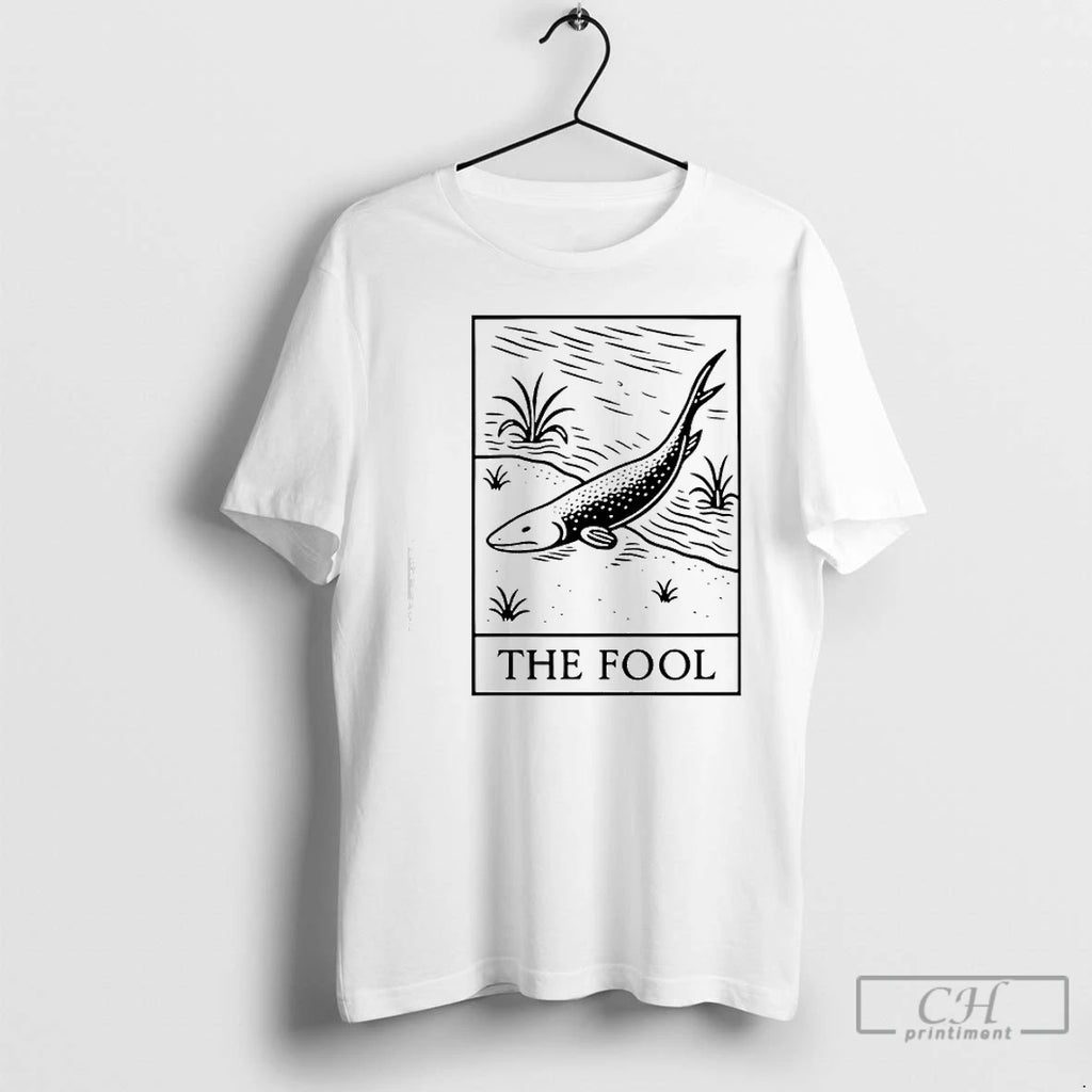 Premium The Fool Tarot Card Fish Walking