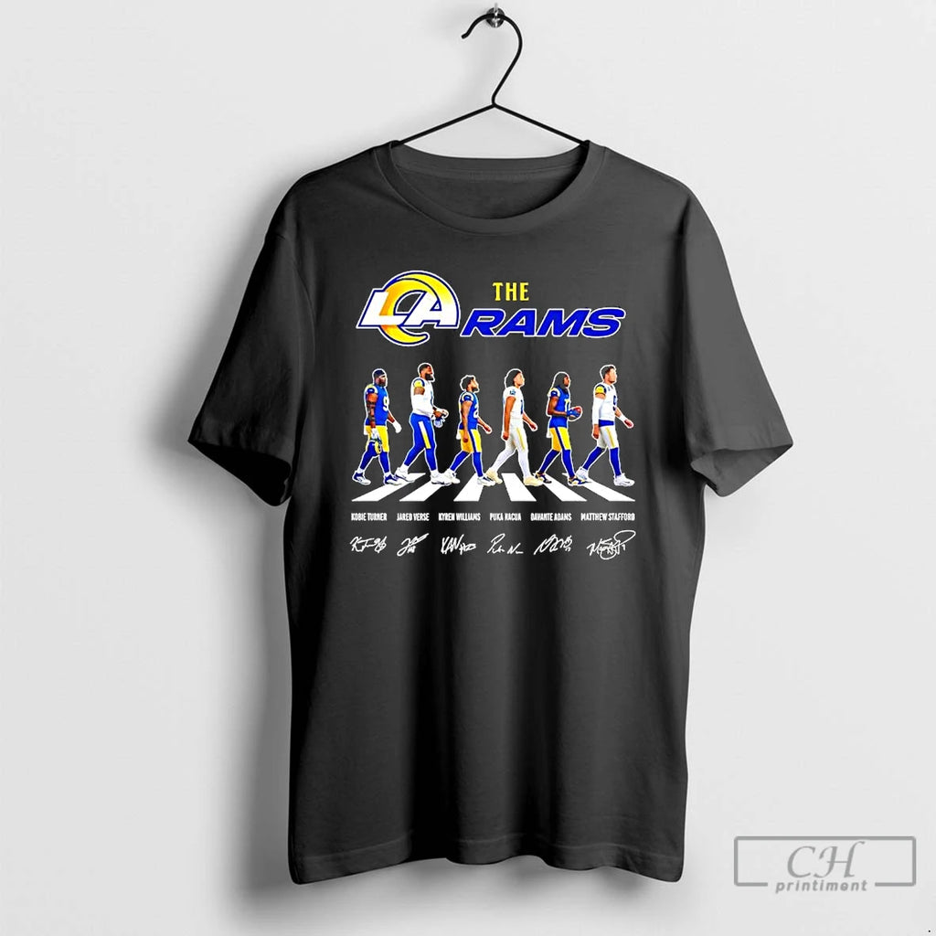 Premium The La Rams Featuring Player Signatures And Names Abbey Road