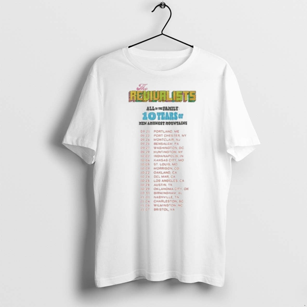 Premium The Revivalists Fall 2025 Tour Schedule T Shirts Unisex , , , Long Sleeve Tee