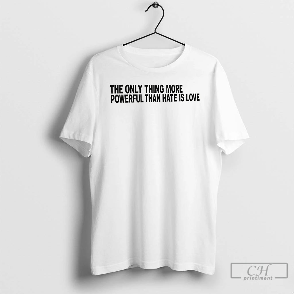 Premium The Only Thing More Powerful Than Hate Is Love Puerto Rico T Shirts Sweater