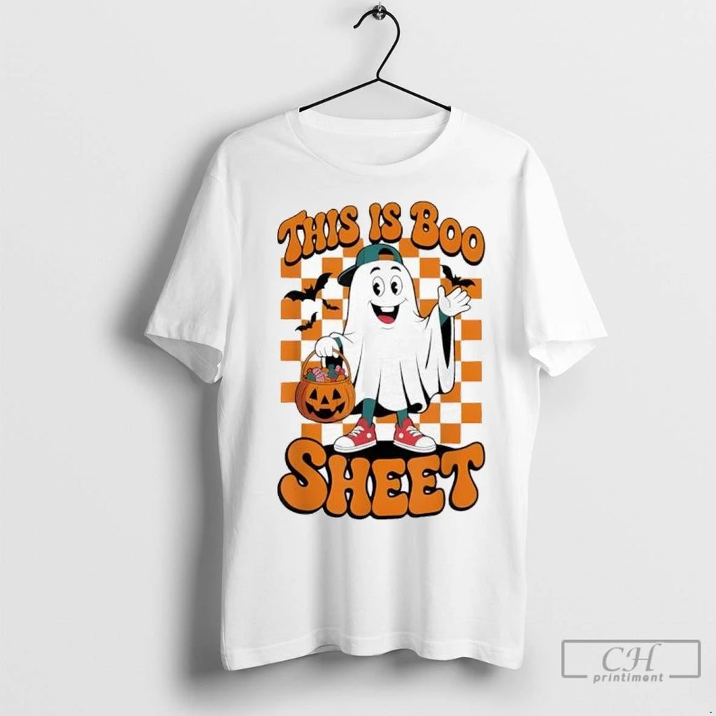 Premium This Is Boo Sheet Funny Halloween Ghost Baseball
