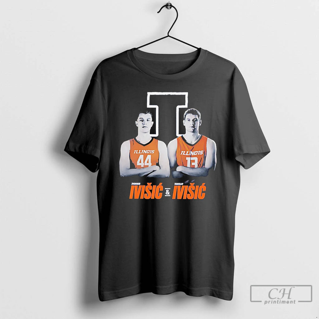 Premium Tomislav Ivisic And Zvonimir Ivisic Brothers Illinois Fighting Illini