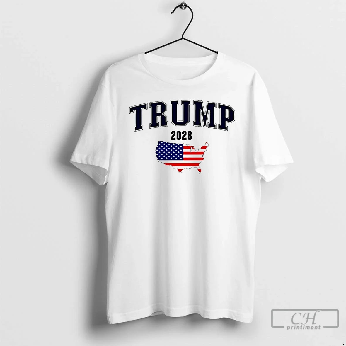 Premium Trump 2028 Us Map T Shirts Unisex , , , Long Sleeve Tee