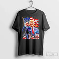 Premium Trump For President 2028 Usa Flag T Shirts Unisex , , , Long Sleeve Tee