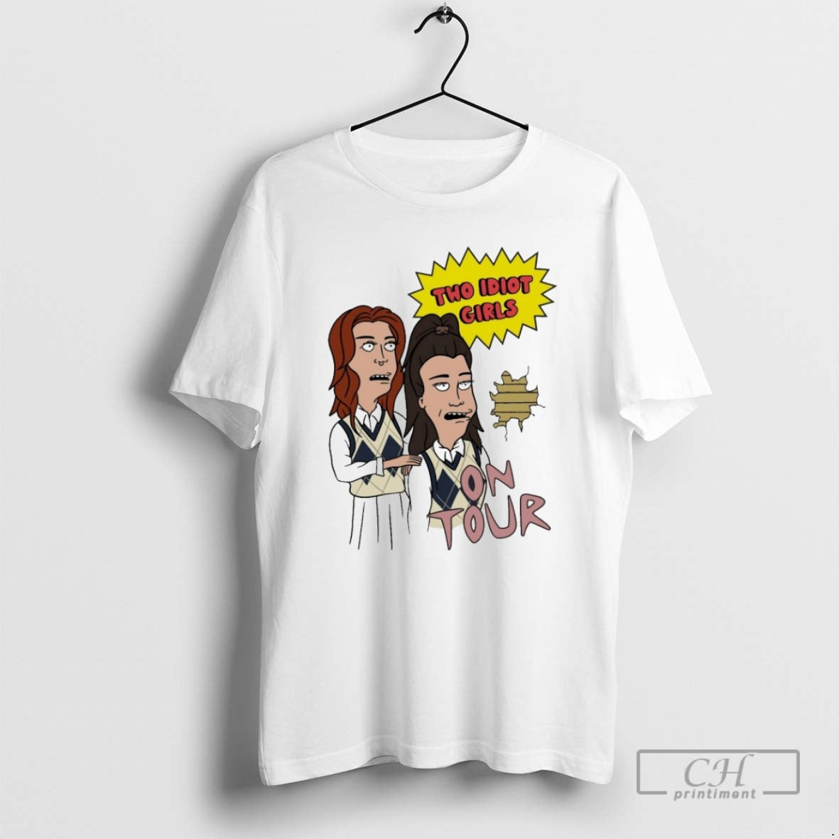 Two Idiot X Beavis Butthead Tour Shirt T-Shirts
