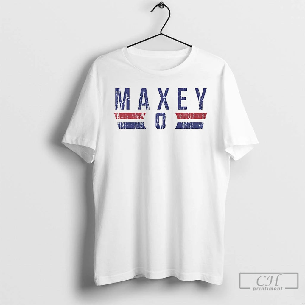 Premium Tyrese Maxey 0 Philadelphia 76ers Player Name And Number