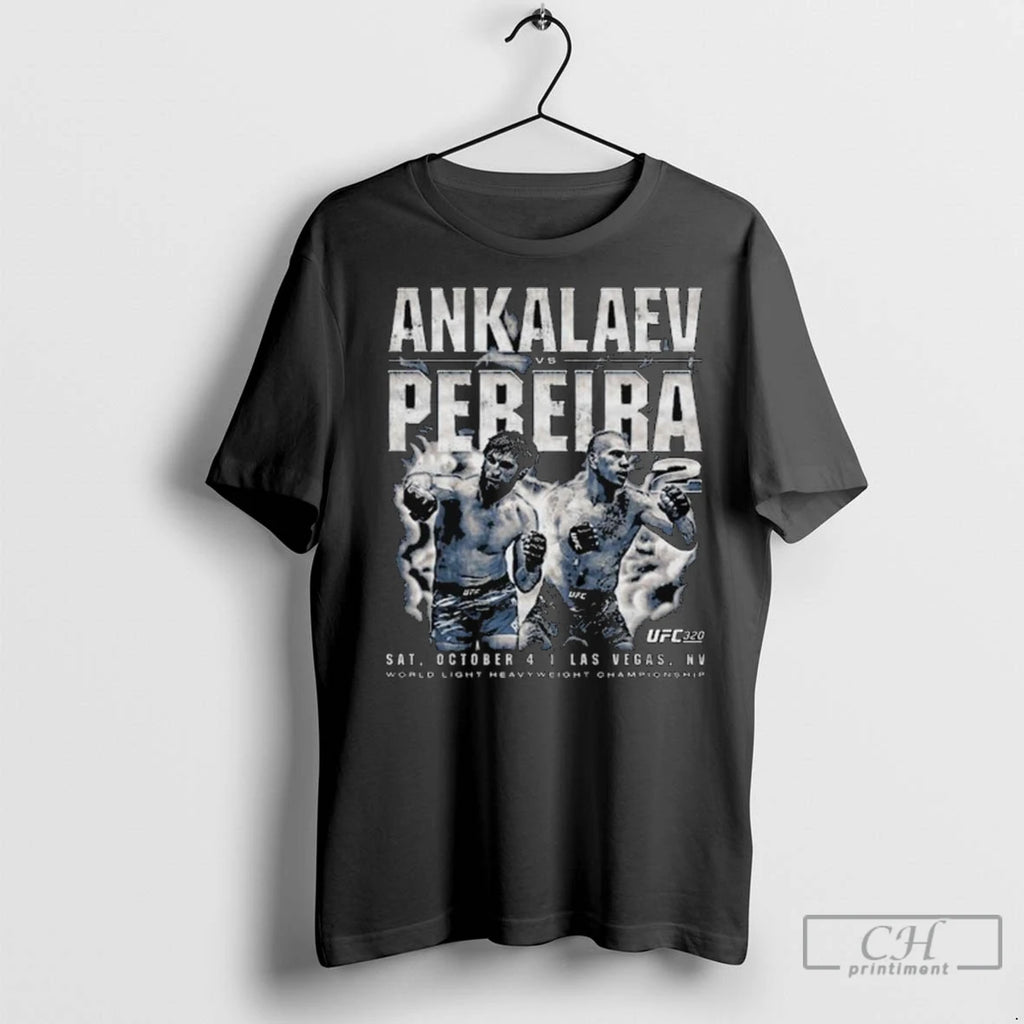 Premium Ufc 320 Ankalaev Vs Pereira 2 Vintage Long Sleve