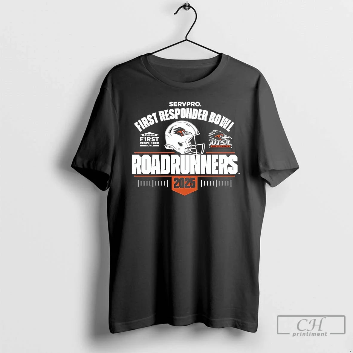Utsa Roadrunners 2025 First Responder Bowl Helmet T-Shirts