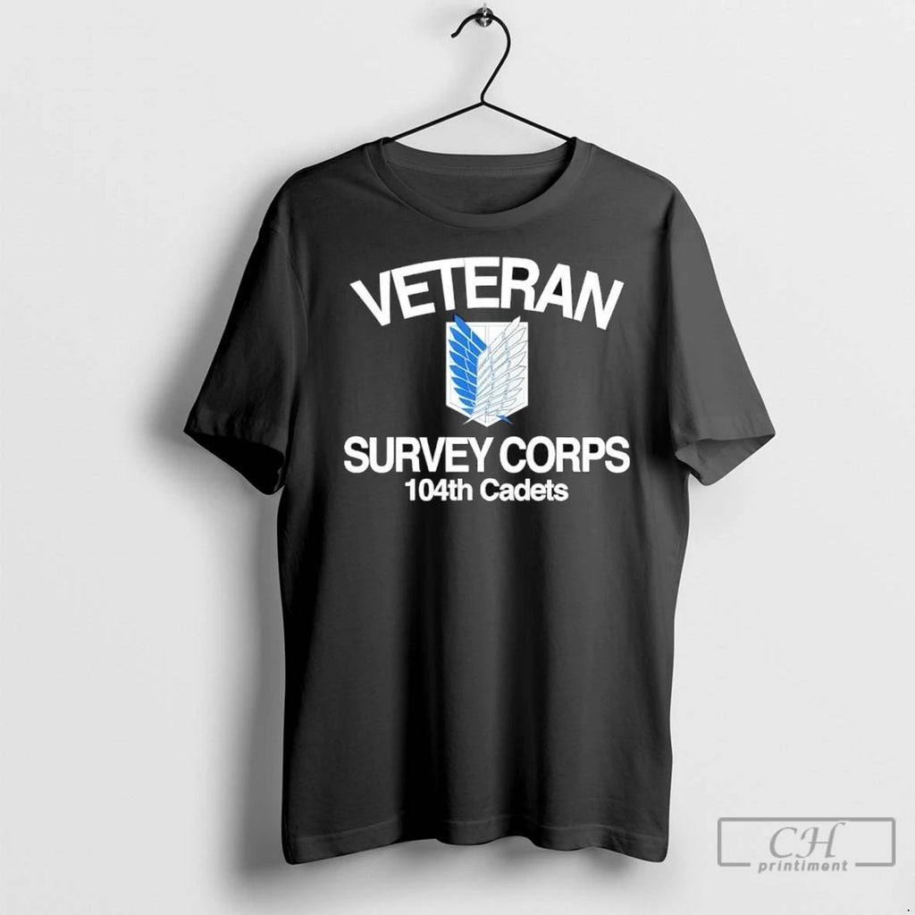 Premium Veteran Survey Coprs 104th Cadets Wings T Shirts