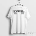 Premium Victor Wembanyama 1 San Antonio Spurs Player Name And Number