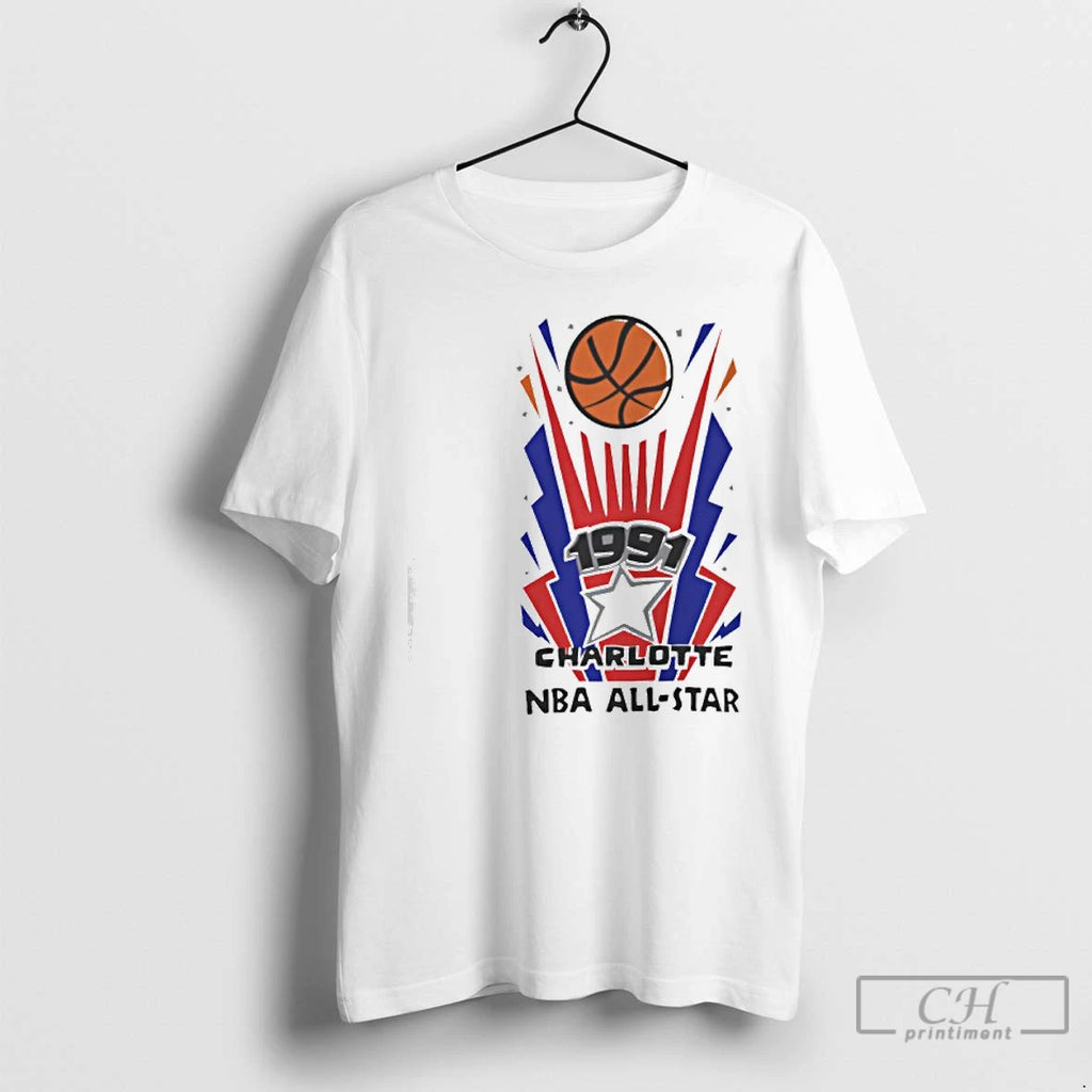Premium Vintage 1991 Charlotte Nba All Star Game