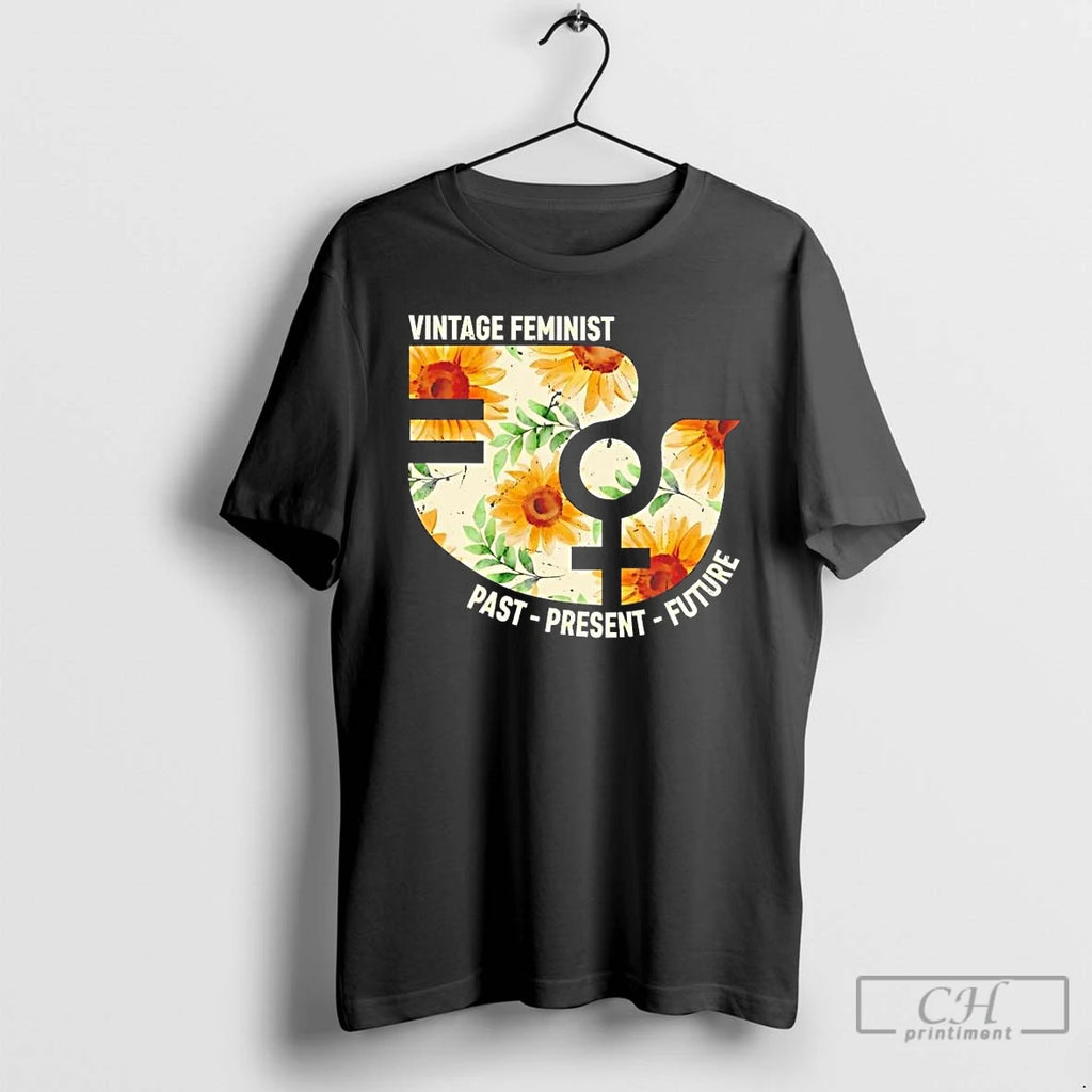 Premium Vintage Feminist Past Present Future Tee
