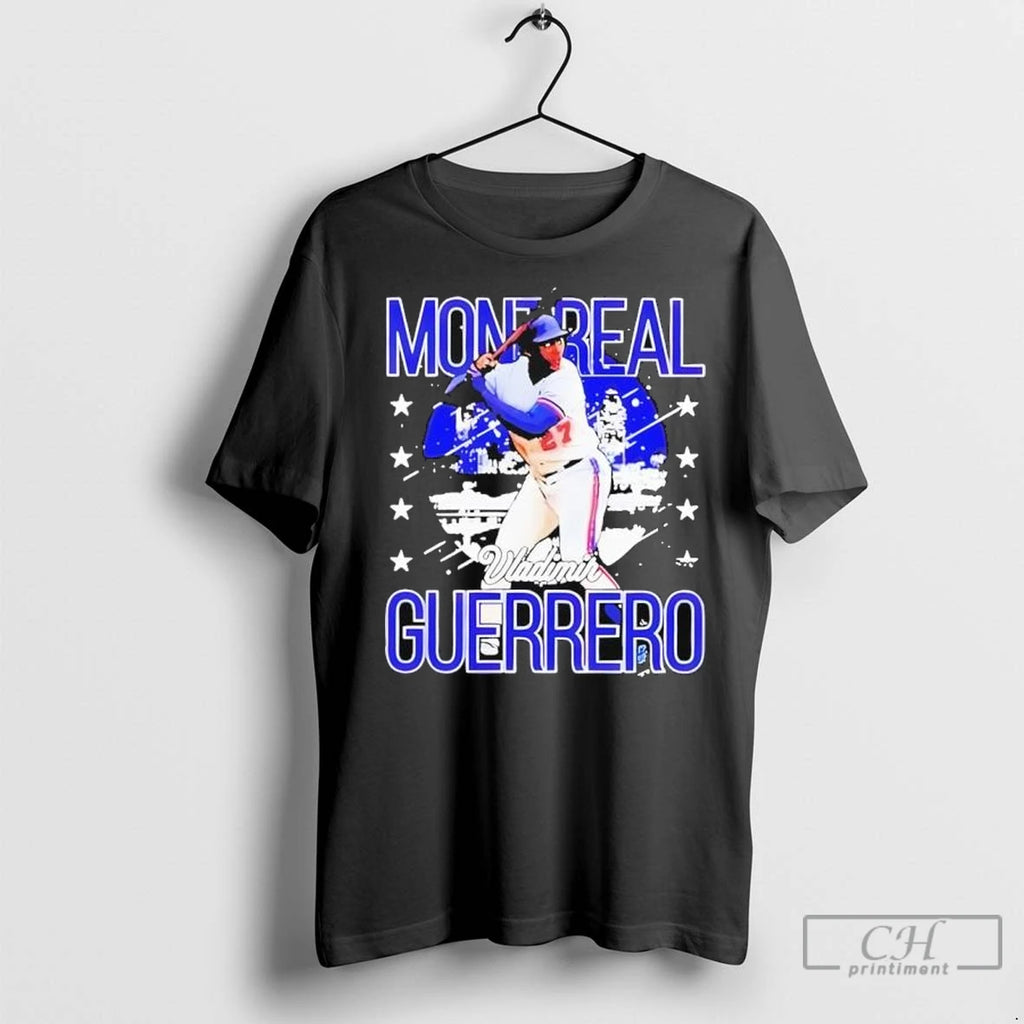 Premium Vladimir Guerrero Montreal Skyline Swing T Shirts