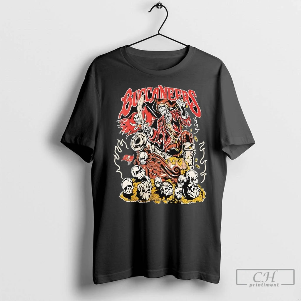 Premium Warren Lotas X Tampa Bay Buccaneers Graphic Skull T Shirts