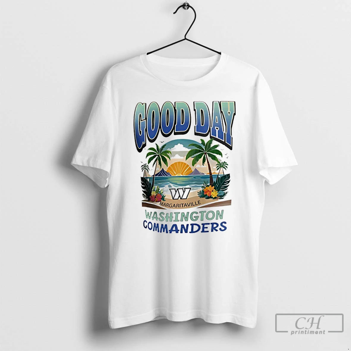 Premium Washington Commanders Margaritaville Yellow Good Day