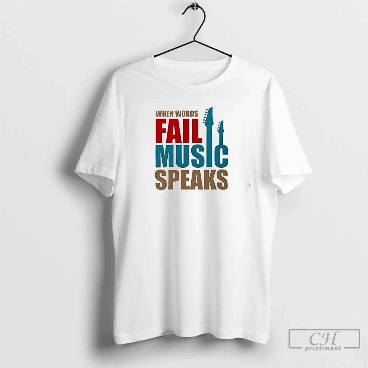 Premium When Words Fail Music Speaks T Shirts Unisex , , , Long Sleeve Tee