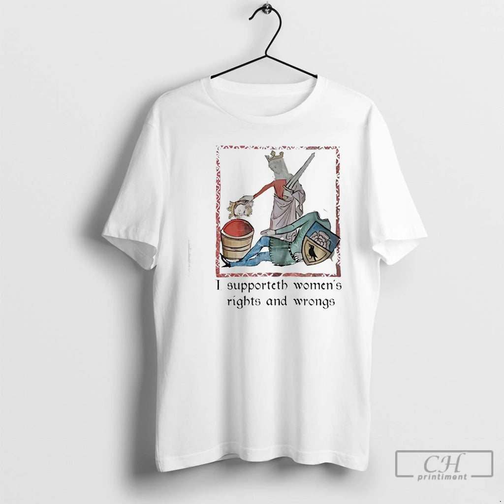 Premium Women Behead I Supporteth Womens Rights And Wrongs
