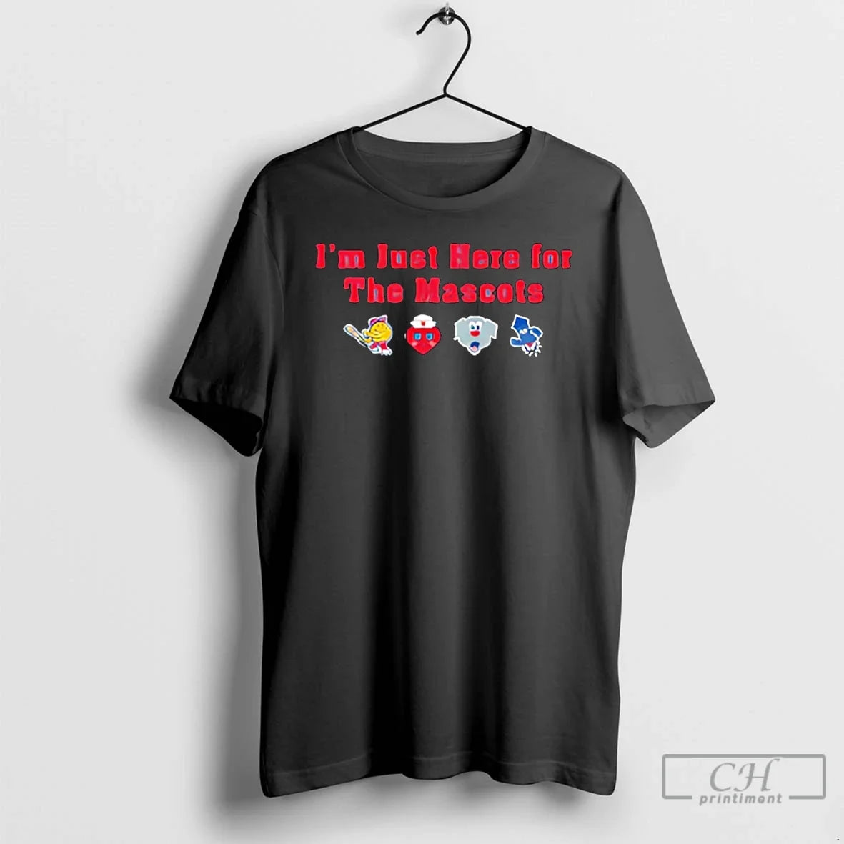 Premium Worcester Red Sox Im Just Here For The Mascots T Shirts Unisex , , , Long Sleeve Tee