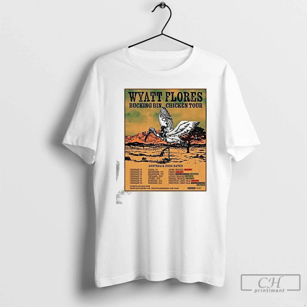 Premium Wyatt Flores Bucking Bin Chicken Tour Australia 2026 Dates