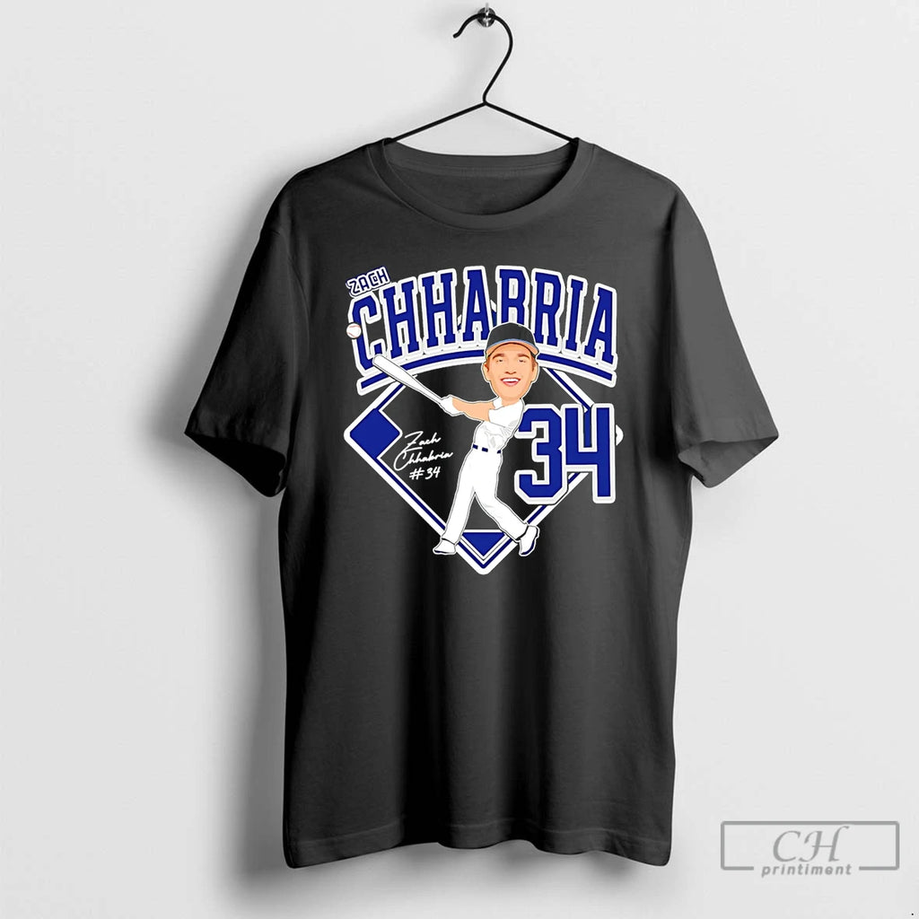 Premium Zach Chhabria Drew Baseball Caricature 26