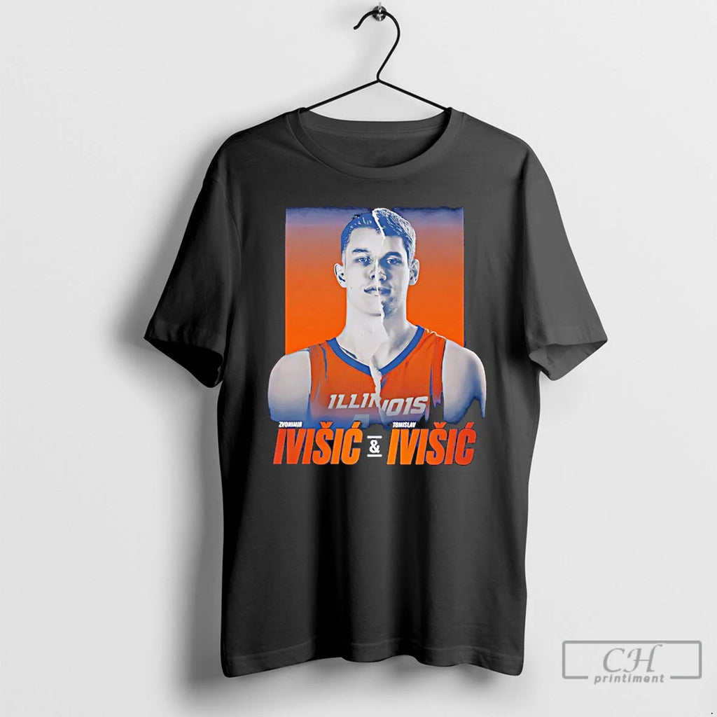 Premium Zvonimir Ivisic And Tomislav Ivisic Illinois Fighting Illini Ivisic Brothers
