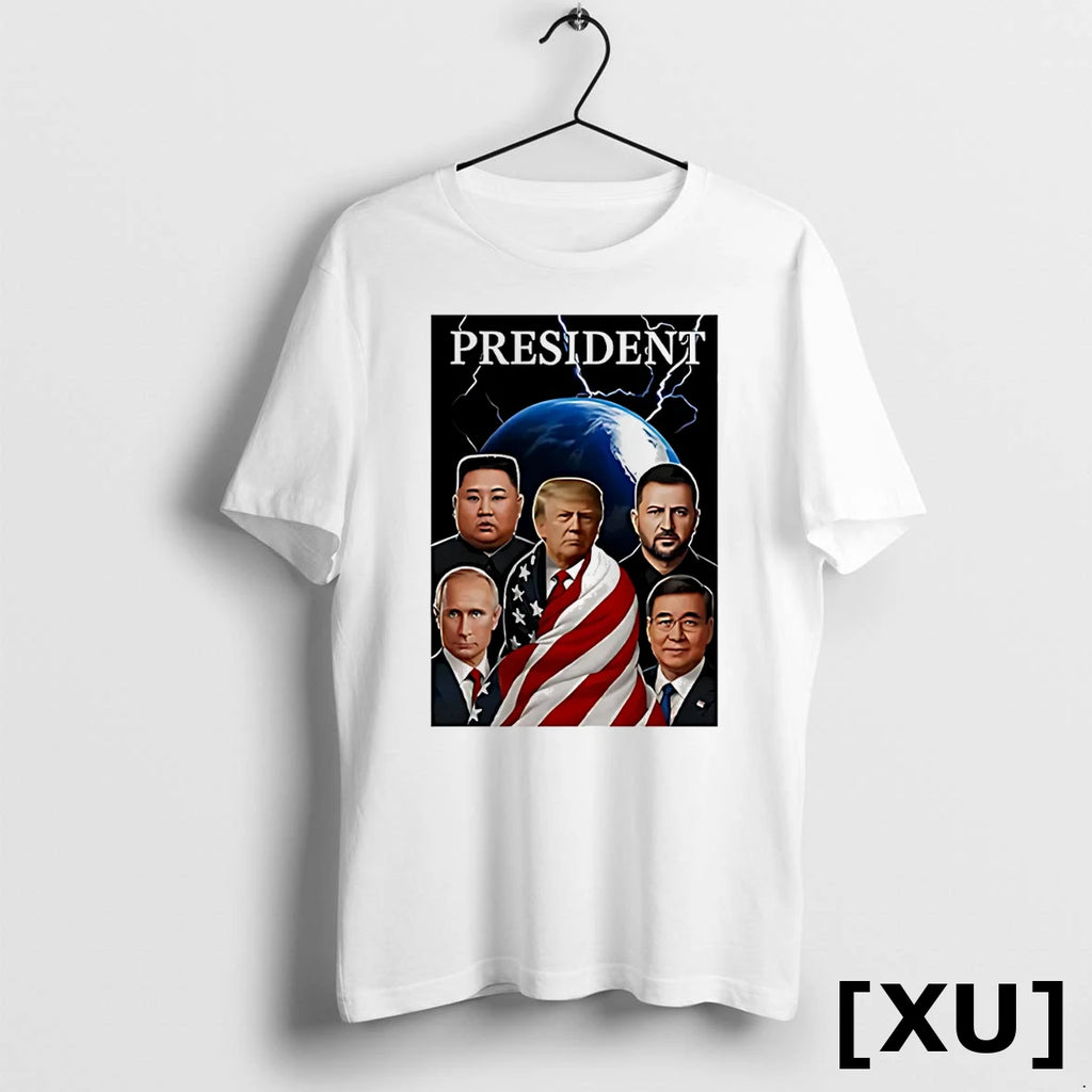 Presidents Global Trump Putin Zelenskyy Kim Jong Un Xi Jinping Tshirts Sweater