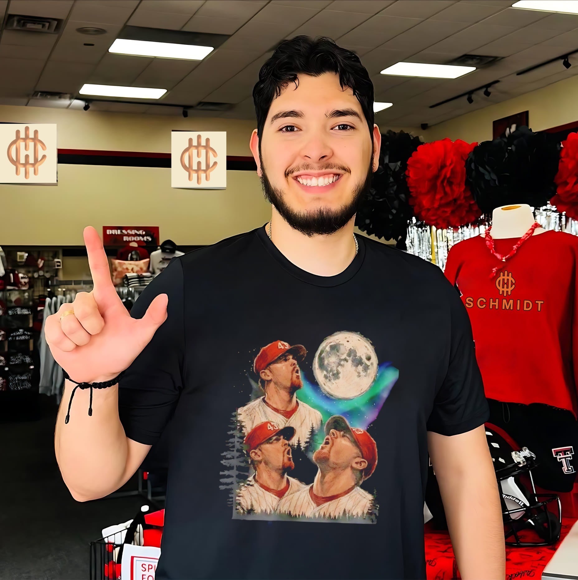 Randy Wolf Bootleg Moon Shirt MLB Baseball shirt
