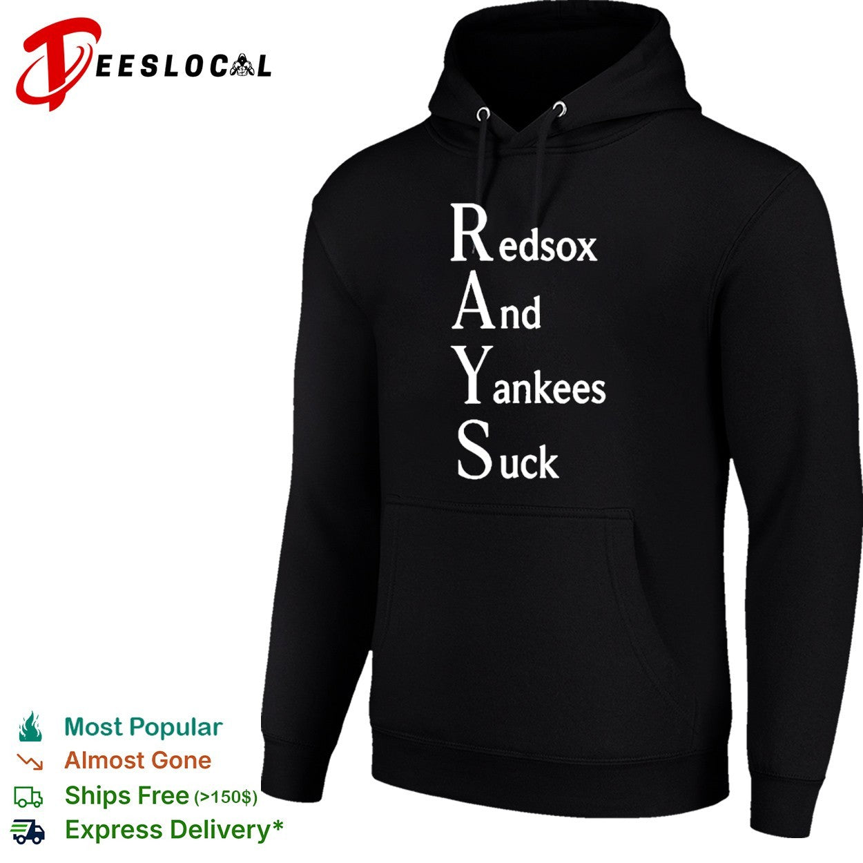 Rays Red Sox and Yankees Suck MLB baseball rivalry shirt